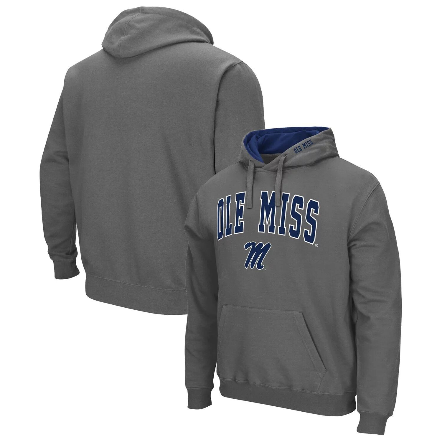 Мужской темно-серый пуловер с капюшоном Ole Miss Rebels Arch & Team Logo 3.0 Colosseum
Мужской темно-серый пуловер с капюшоном Ole Miss Rebels Arch & Team Logo 3.0 Colosseum