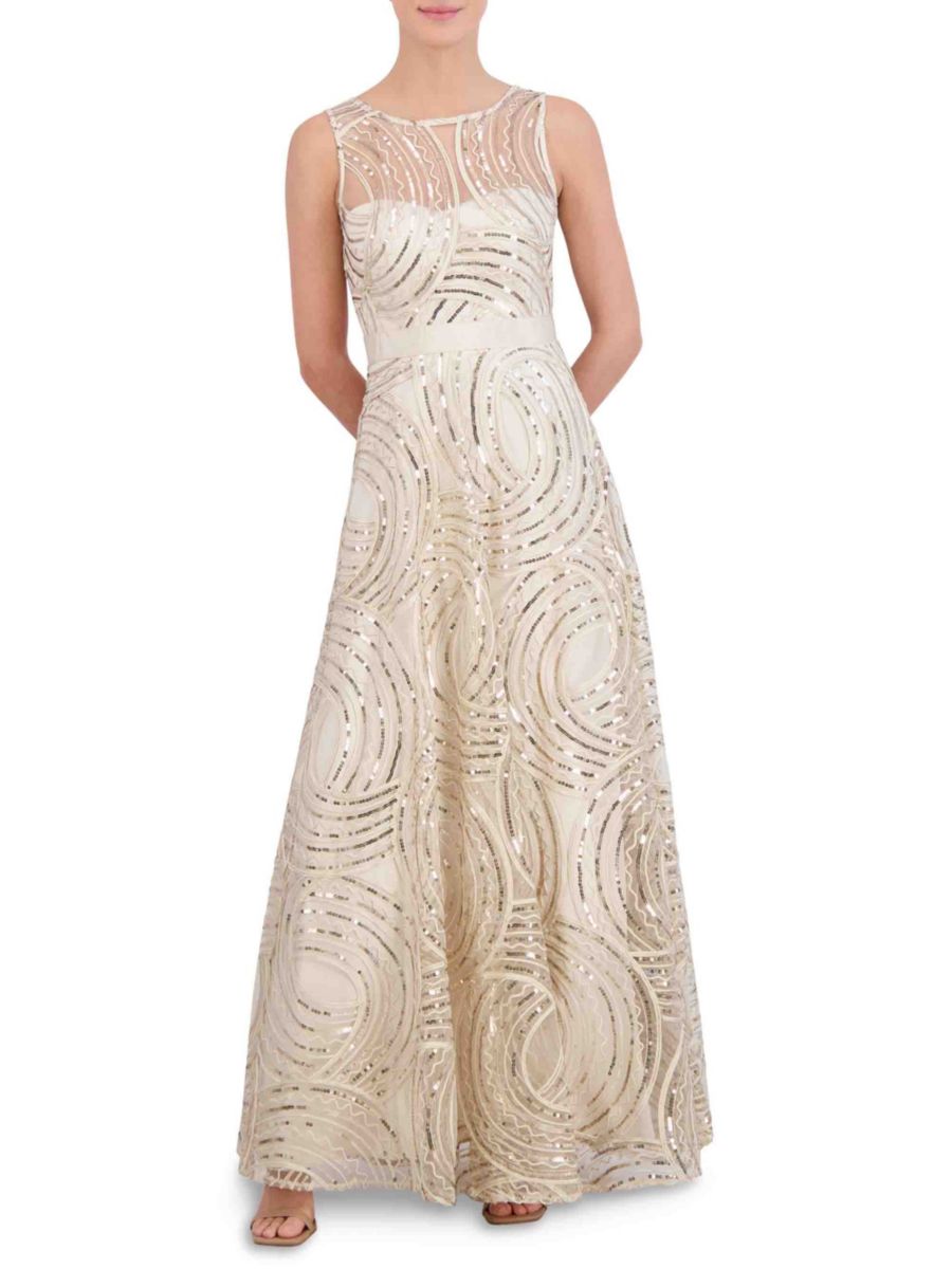 Платье из пайеток и сетки Eliza J, цвет Champagne
Платье из пайеток и сетки Eliza J, цвет Champagne