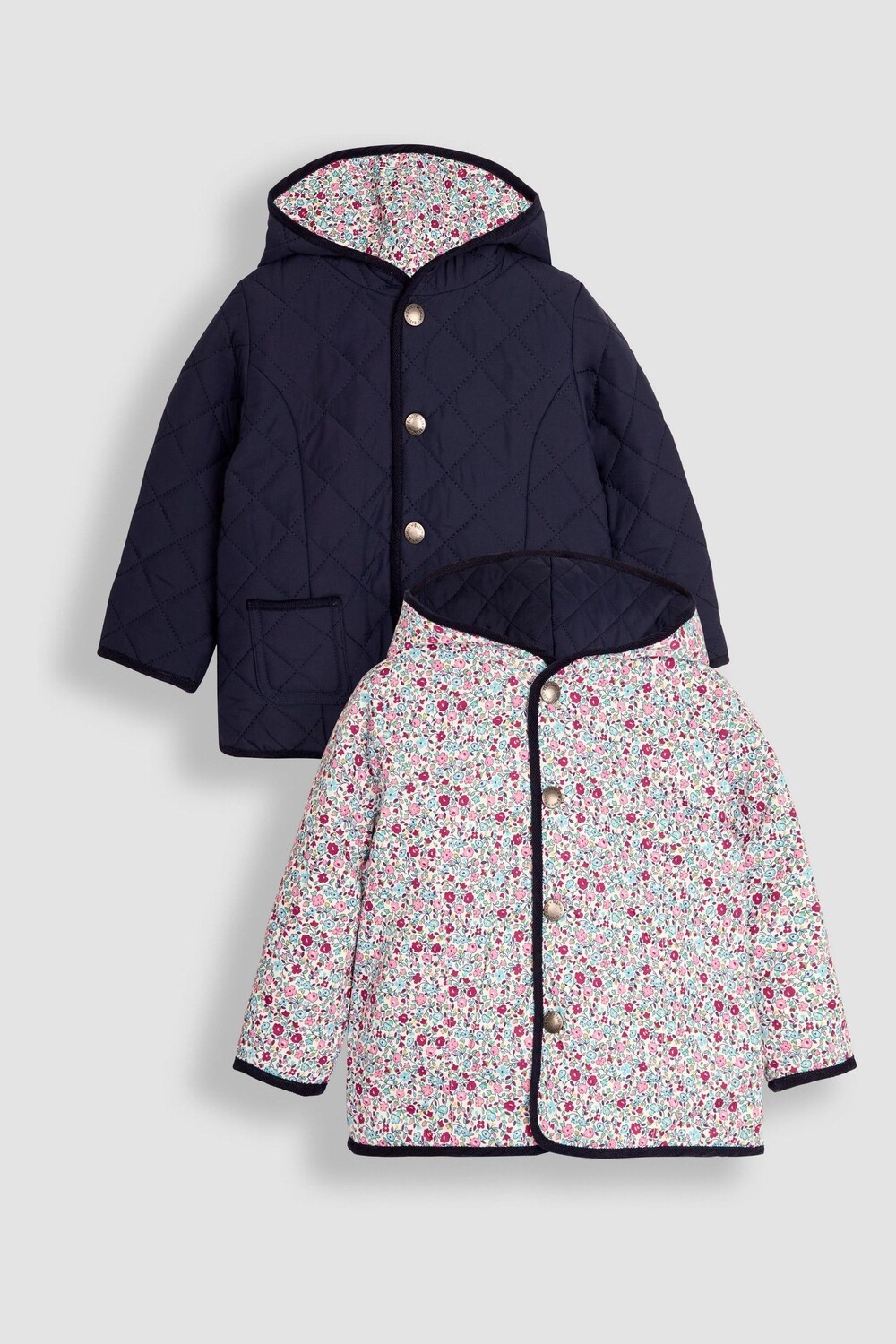 Двусторонняя стеганая куртка Jojo Maman Bébé, синий
Двусторонняя стеганая куртка Jojo Maman Bébé, синий