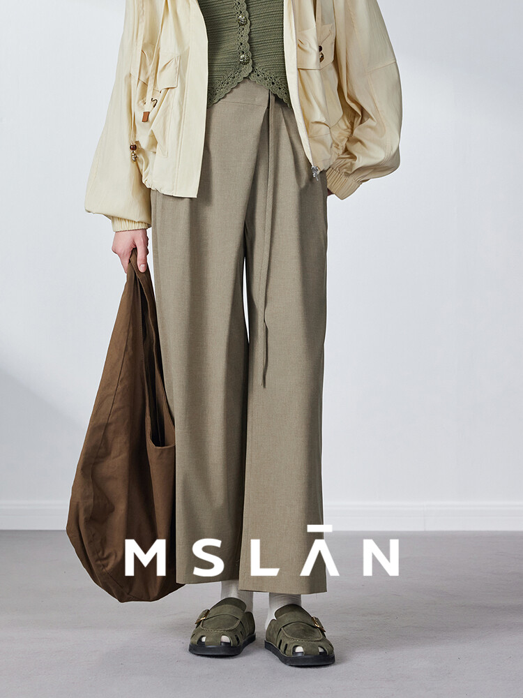 Брюки повседневные Mslan на шнуровке, коричневый
Брюки повседневные Mslan на шнуровке, коричневый