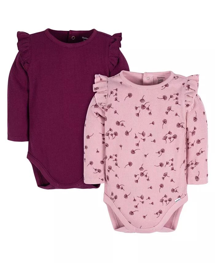 Боди с длинными рукавами для девочек, 2 шт. в упаковке Gerber, фиолетовый
Боди с длинными рукавами для девочек, 2 шт. в упаковке Gerber, фиолетовый