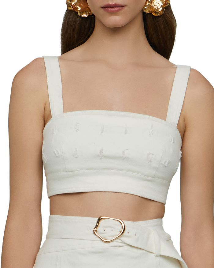 Топ Gabi из фактурного твила Amur, белый
Топ Gabi из фактурного твила Amur, белый