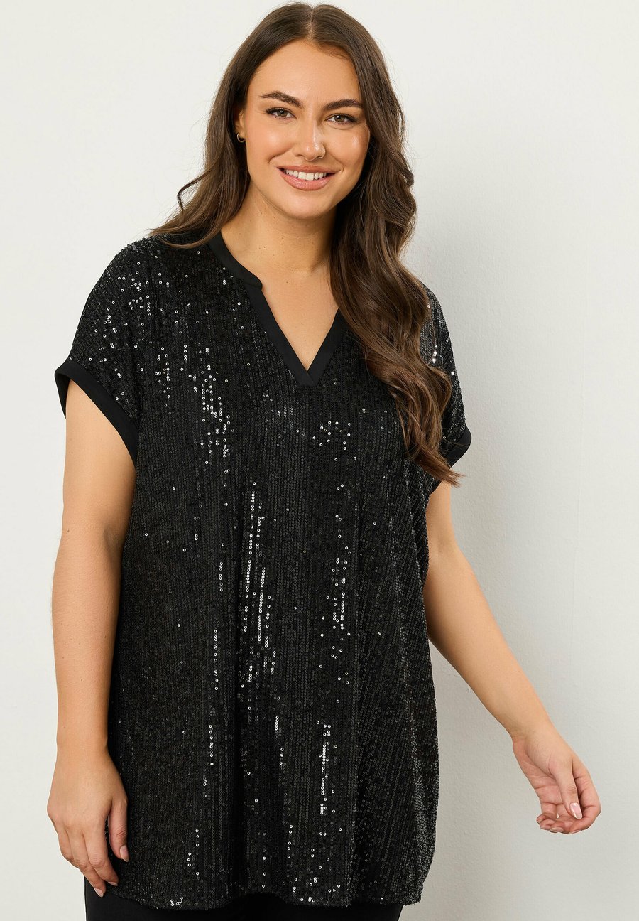 Блуза Evans PLUS SIZE SEQUIN, Black/Anthracite
Блуза Evans PLUS SIZE SEQUIN, Black/Anthracite