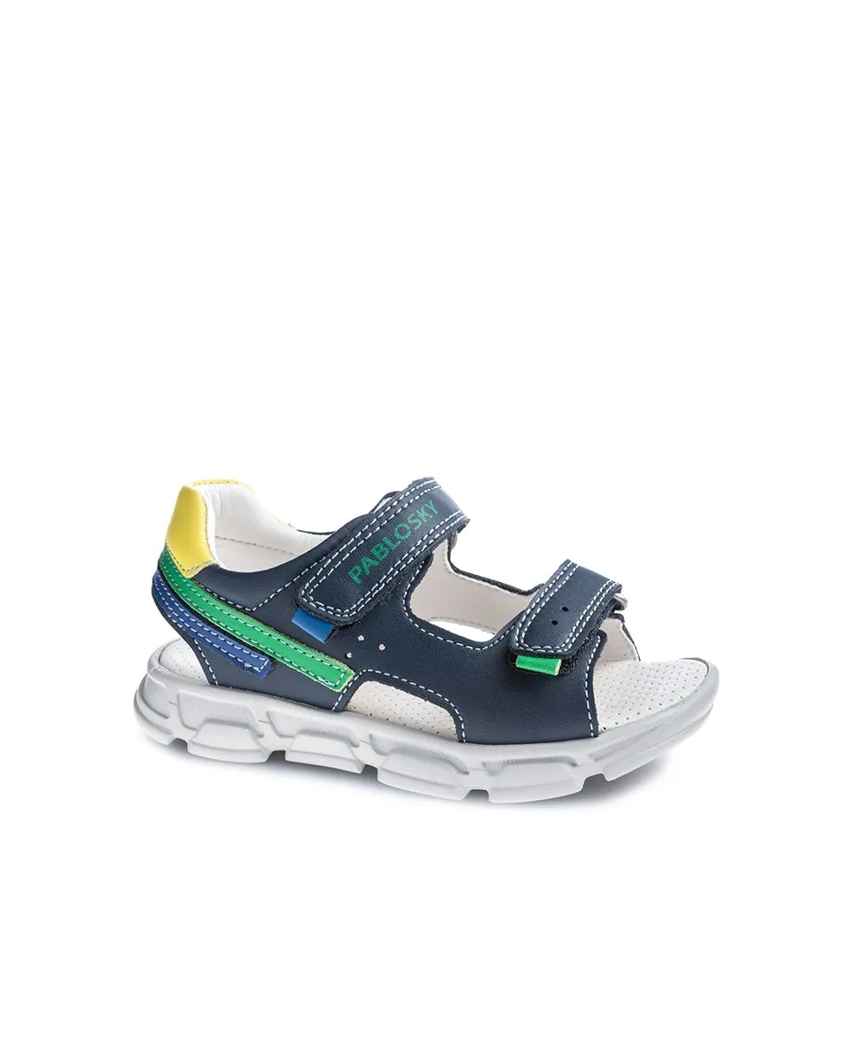 Детские сандалии из кожи на липучке Pablosky, темно-синий/зеленый
Детские сандалии из кожи на липучке Pablosky, темно-синий/зеленый