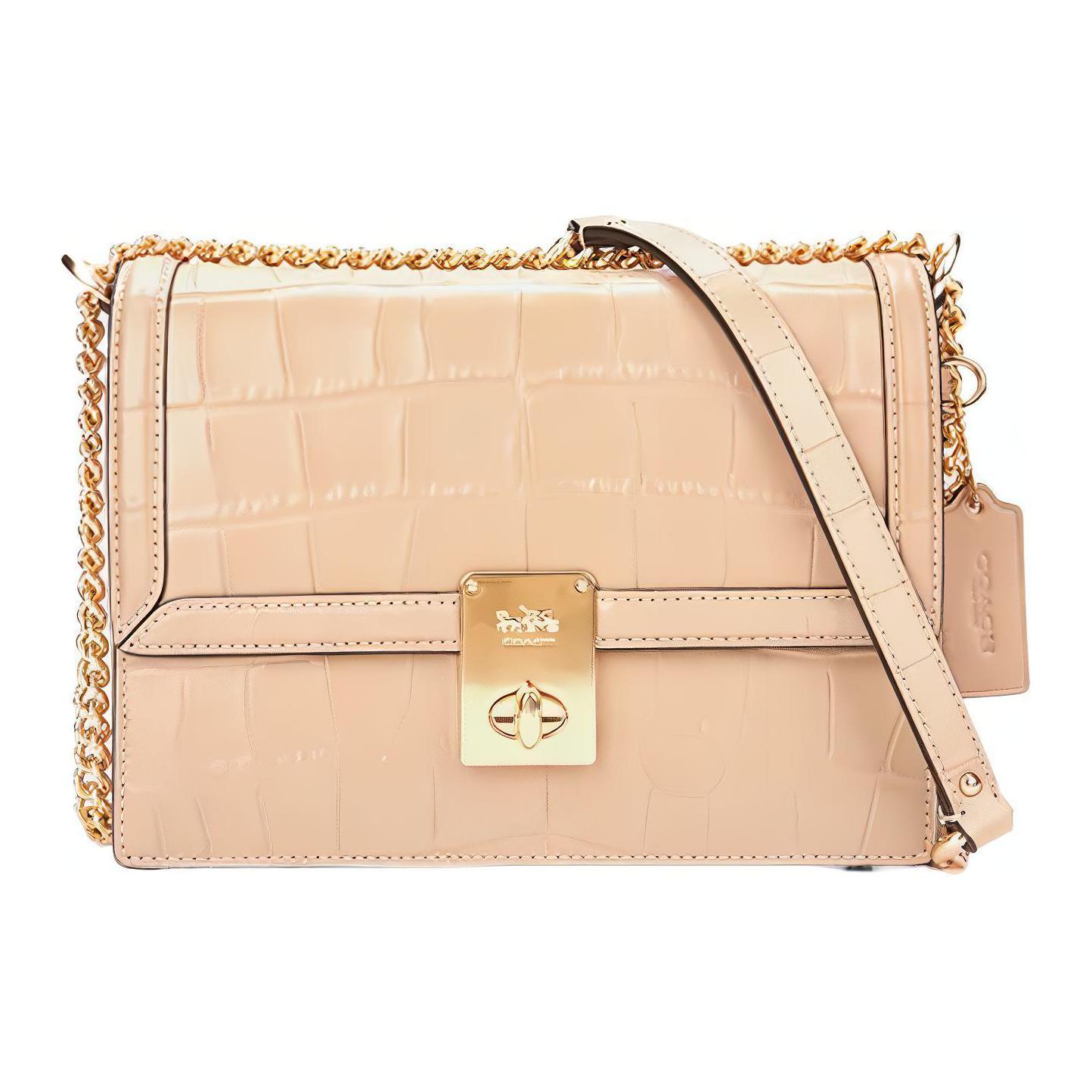 COACH Кожаная сумка через плечо Hutton Cow малая женская бежевая
COACH Кожаная сумка через плечо Hutton Cow малая женская бежевая