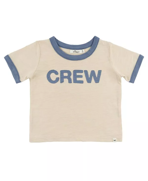 Детская футболка с аппликацией и отделкой из фактурной ткани - для мальчиков Oh Baby!, бежевый
Детская футболка с аппликацией и отделкой из фактурной ткани - для мальчиков Oh Baby!, бежевый