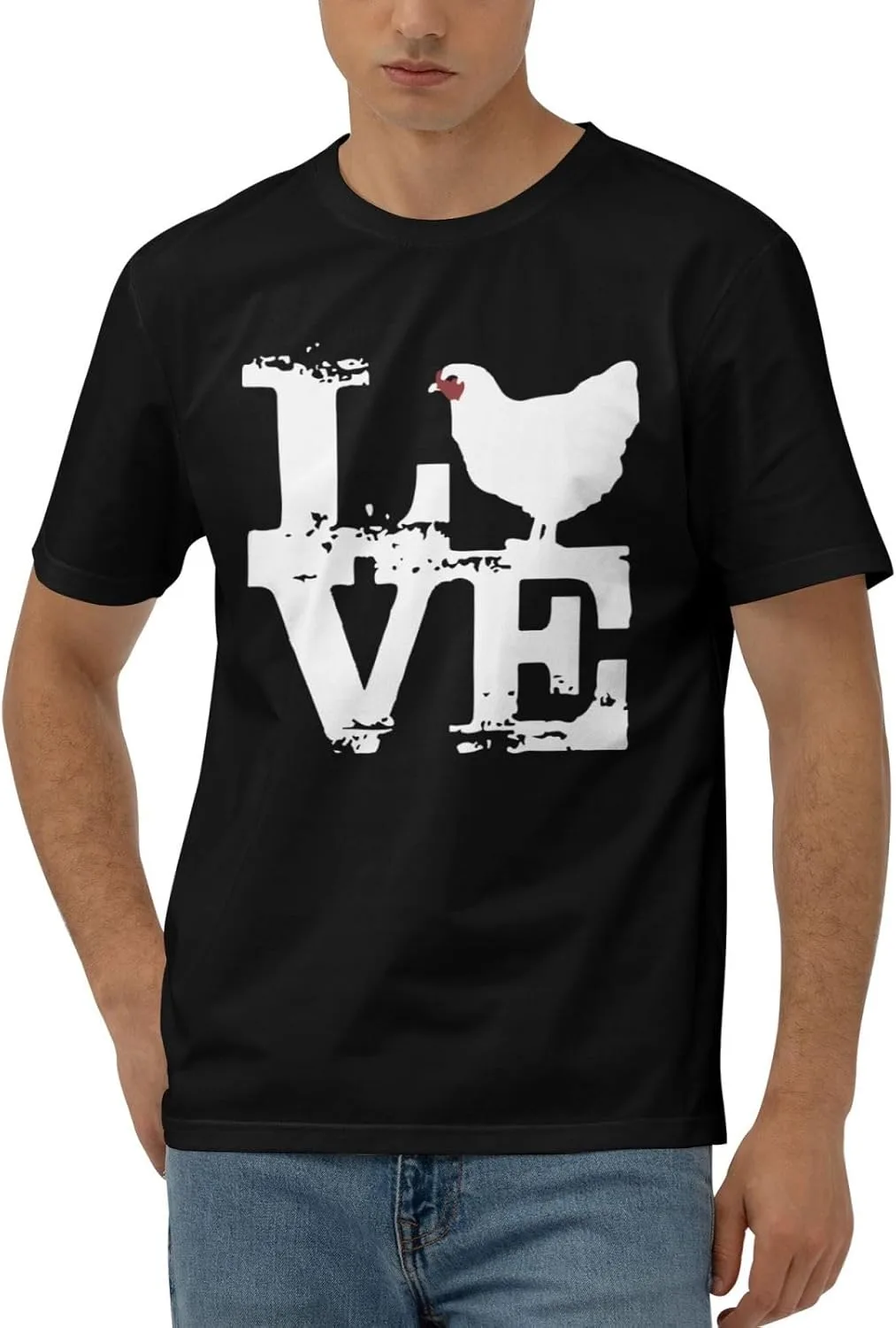 Футболка Love Chicken мужская с коротким рукавом, Cotton, Quick-Drying, Black JYEXSEIZ
Футболка Love Chicken мужская с коротким рукавом, Cotton, Quick-Drying, Black JYEXSEIZ