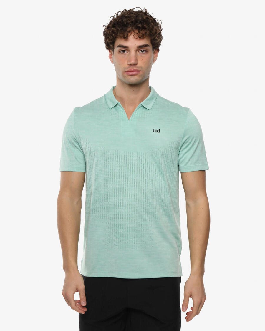 JAKED Мужская синтетическая рубашка-поло мятно-зеленого цвета для фитнеса
JAKED Мужская синтетическая рубашка-поло мятно-зеленого цвета для фитнеса