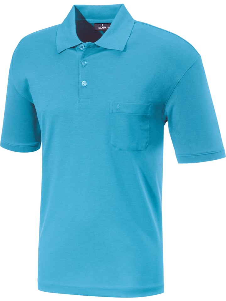 Рубашка поло бирюзового цвета Ragman
Рубашка поло бирюзового цвета Ragman