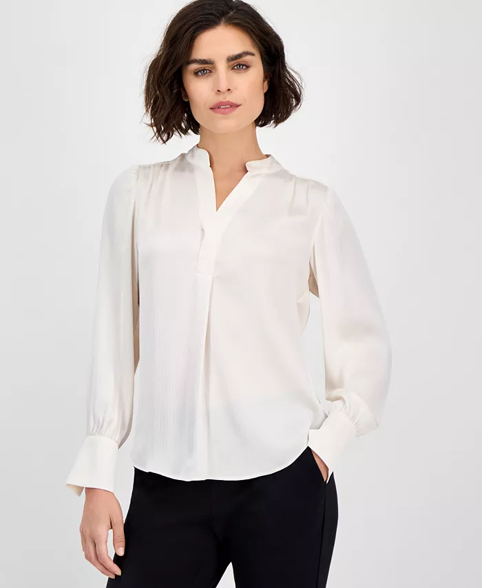 Женский фактурный топ с разрезом на горловине и длинными рукавами, P/XXS-XXL Anne Klein
Женский фактурный топ с разрезом на горловине и длинными рукавами, P/XXS-XXL Anne Klein