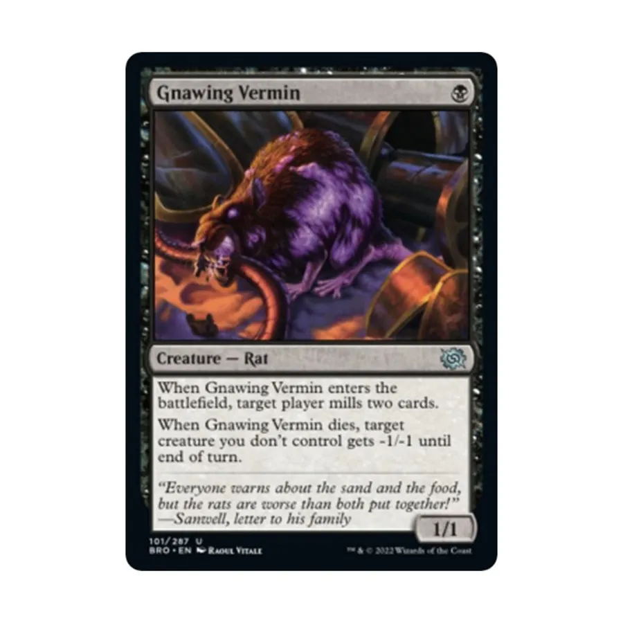 CCG Грызущий паразит (U), MTG - The Brothers War
CCG Грызущий паразит (U), MTG - The Brothers War