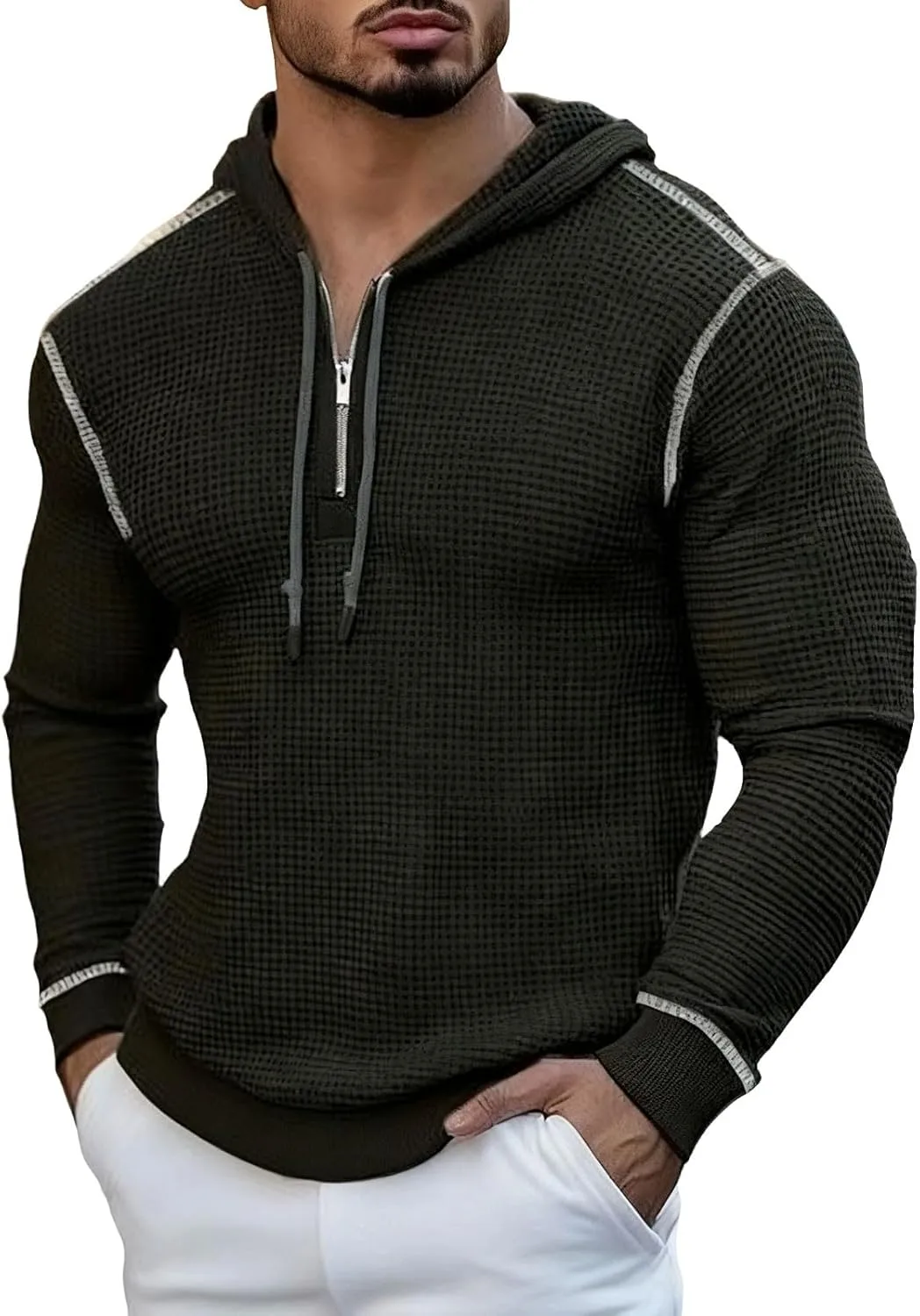 Толстовка-полузип для мужчин Waffle Knit
Толстовка-полузип для мужчин Waffle Knit