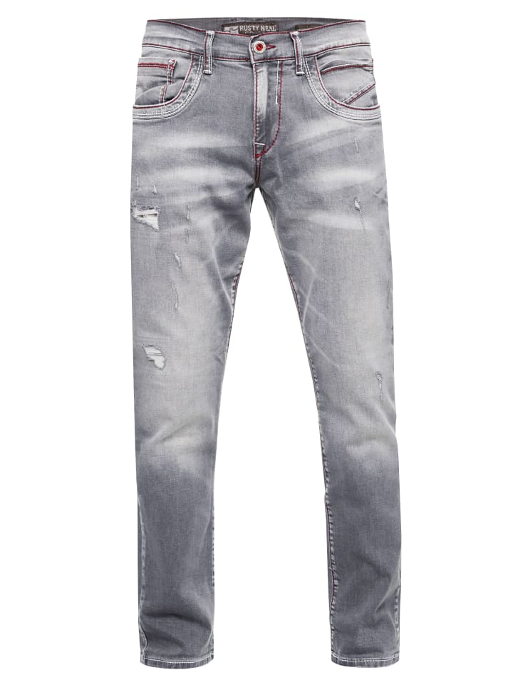 Джинсы "ODAR" с рваными краями, эластичные, серого цвета, Rusty Neal
Джинсы "ODAR" с рваными краями, эластичные, серого цвета, Rusty Neal