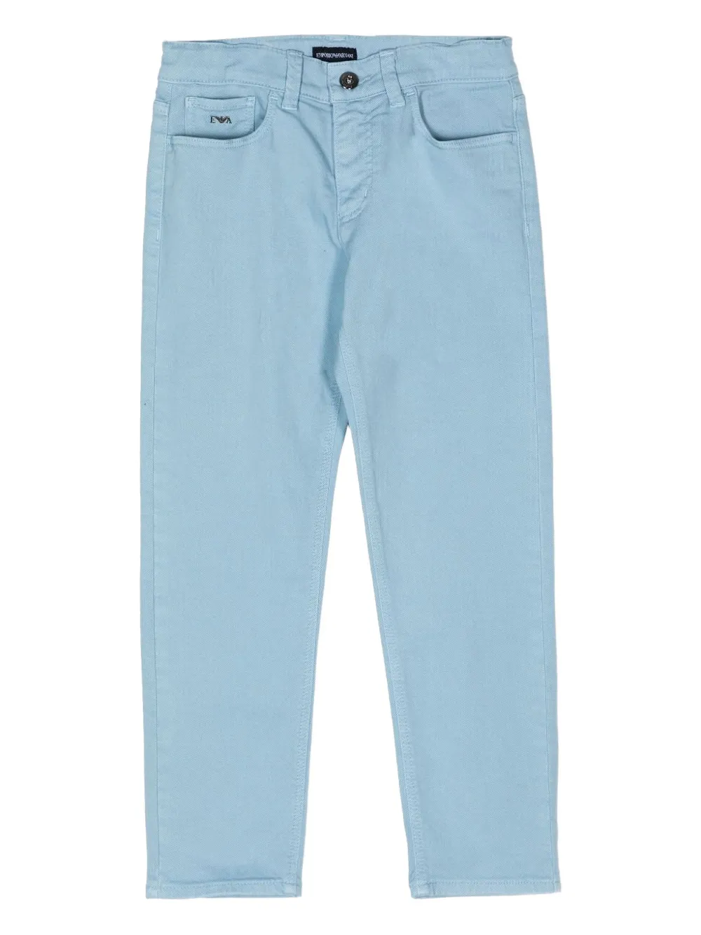 Джинсы с логотипом Emporio Armani Kids, синий
Джинсы с логотипом Emporio Armani Kids, синий