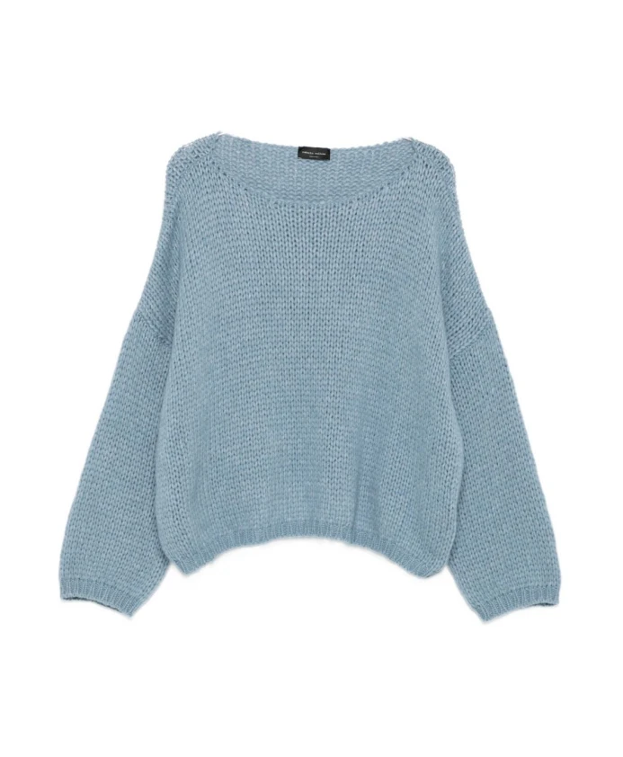 Свитер крупной вязки с вырезом-лодочкой Roberto Collina, синий
Свитер крупной вязки с вырезом-лодочкой Roberto Collina, синий