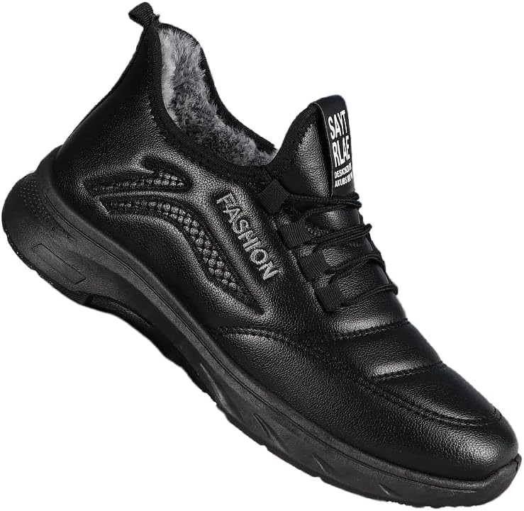 Мужские модные хлопковые кроссовки - на шнуровке, теплые, с плоской подошвой, с искусственной плюшевой подкладкой - удобные и легкие - подходят для осени и зимы Hoalox, черный
Мужские модные хлопковые кроссовки - на шнуровке, теплые, с плоской подошвой, с искусственной плюшевой подкладкой - удобные и легкие - подходят для осени и зимы Hoalox, черный