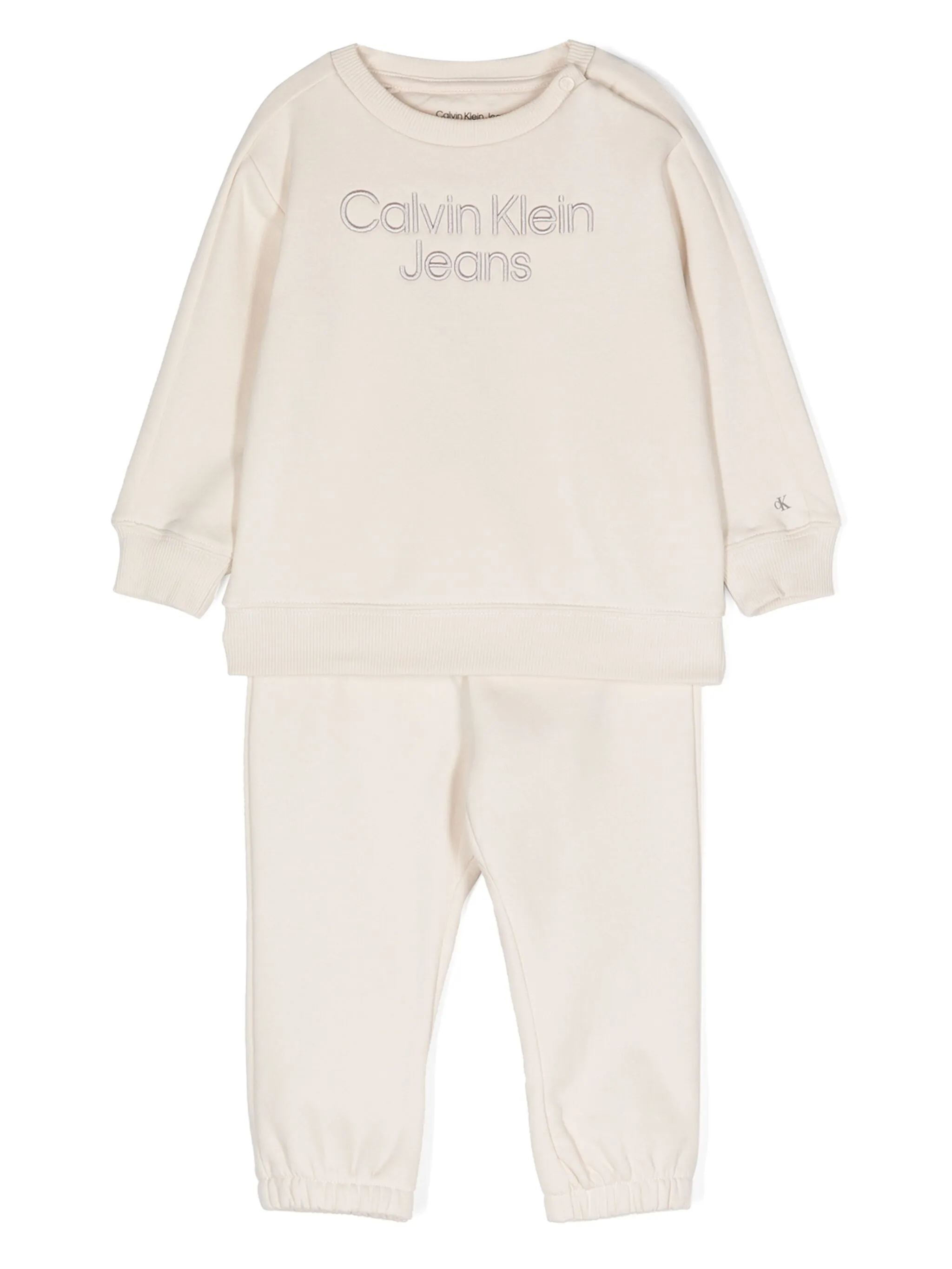 Спортивный костюм с вышитым логотипом Calvin Klein Kids, кремовый
Спортивный костюм с вышитым логотипом Calvin Klein Kids, кремовый