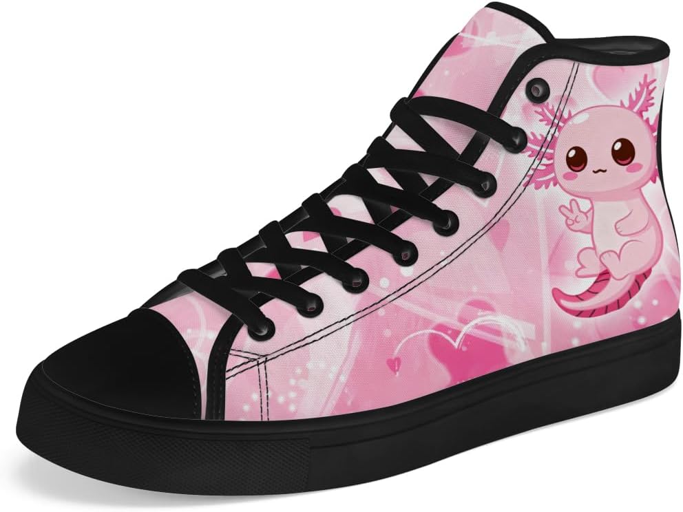 Высокие кеды Axolotl на шнуровке из холщовой ткани, повседневная обувь для мужчин и женщин Chebing, розовый
Высокие кеды Axolotl на шнуровке из холщовой ткани, повседневная обувь для мужчин и женщин Chebing, розовый