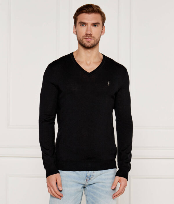 Шерстяной свитер Slim fit Polo Ralph Lauren, черный
Шерстяной свитер Slim fit Polo Ralph Lauren, черный