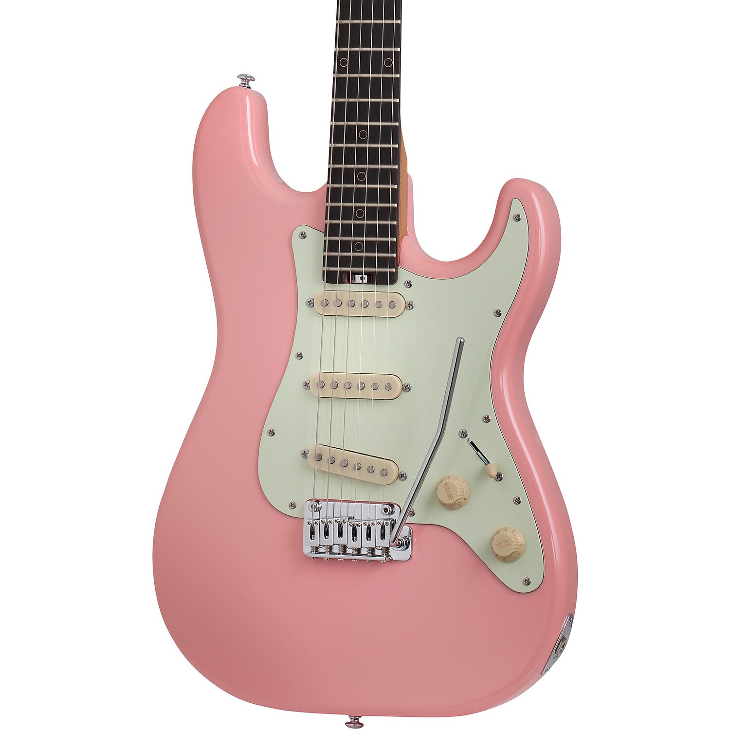 Schecter Guitar Research Ник Джонстон Традиционная электрогитара Atomic Coral Mint Green Pickguard
Schecter Guitar Research Ник Джонстон Традиционная электрогитара Atomic Coral Mint Green Pickguard