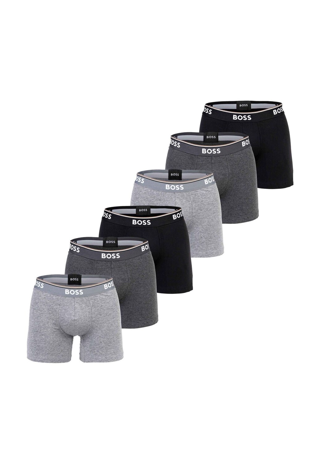 Мужские боксеры, 6 шт. - Boxer Briefs 6P Power, хлопок стрейч, логотип BOSS, серый
Мужские боксеры, 6 шт. - Boxer Briefs 6P Power, хлопок стрейч, логотип BOSS, серый