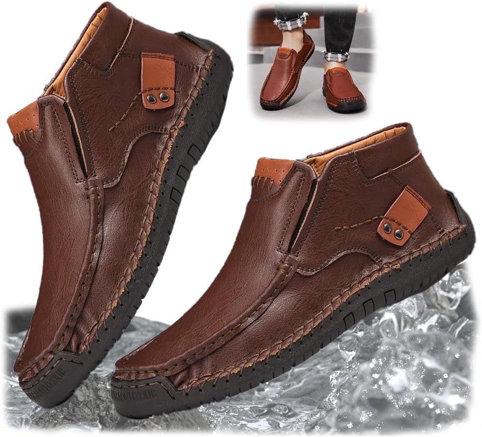 Мужская водонепроницаемая ортопедическая обувь, модная винтажная легкая обувь без шнурков, плоские лоферы, обувь для путешествий и отдыха на природе Generic, темно-коричневый
Мужская водонепроницаемая ортопедическая обувь, модная винтажная легкая обувь без шнурков, плоские лоферы, обувь для путешествий и отдыха на природе Generic, темно-коричневый