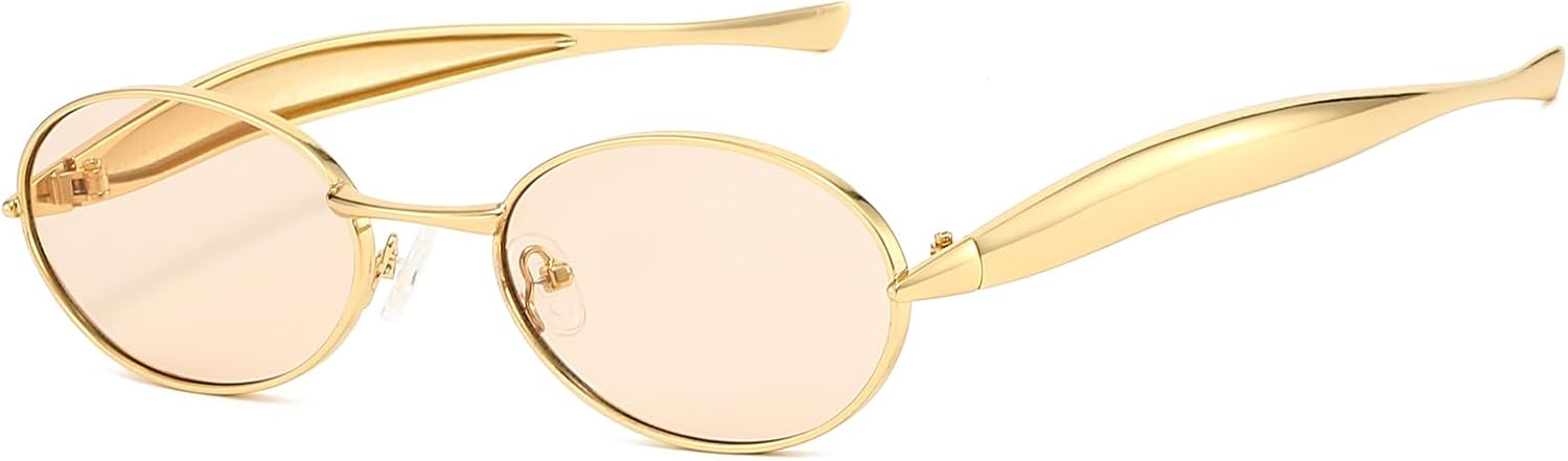Солнцезащитные очки OSAGAMA в стиле ретро, овальные, маленькие, для женщин и мужчин, винтажные, в стиле 70-х, с золотистой металлической оправой и защитой от УФ-излучения UV400, Gold/Champagne
Солнцезащитные очки OSAGAMA в стиле ретро, овальные, маленькие, для женщин и мужчин, винтажные, в стиле 70-х, с золотистой металлической оправой и защитой от УФ-излучения UV400, Gold/Champagne