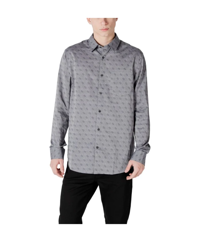 Рубашка с жаккардовым узором LS 4g Guess, серый
Рубашка с жаккардовым узором LS 4g Guess, серый