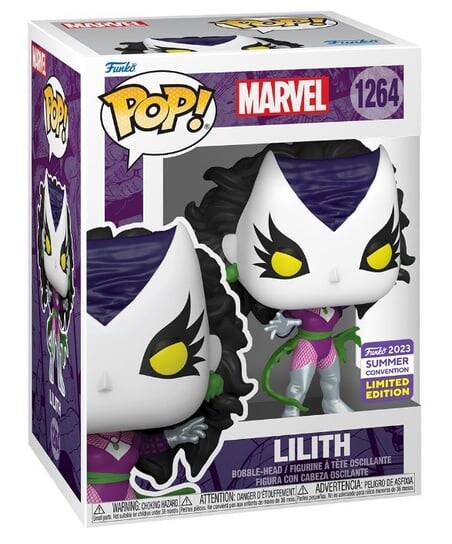 Funko POP!, коллекционная фигурка, Marvel: Lilith, эксклюзив
Funko POP!, коллекционная фигурка, Marvel: Lilith, эксклюзив