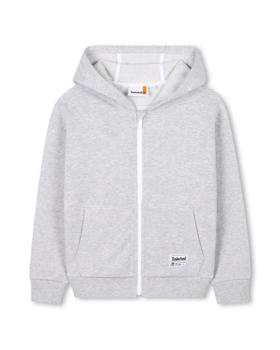 Серая мальчишеская куртка с длинными рукавами Timberland, светло-серый 
Серая мальчишеская куртка с длинными рукавами Timberland, светло-серый