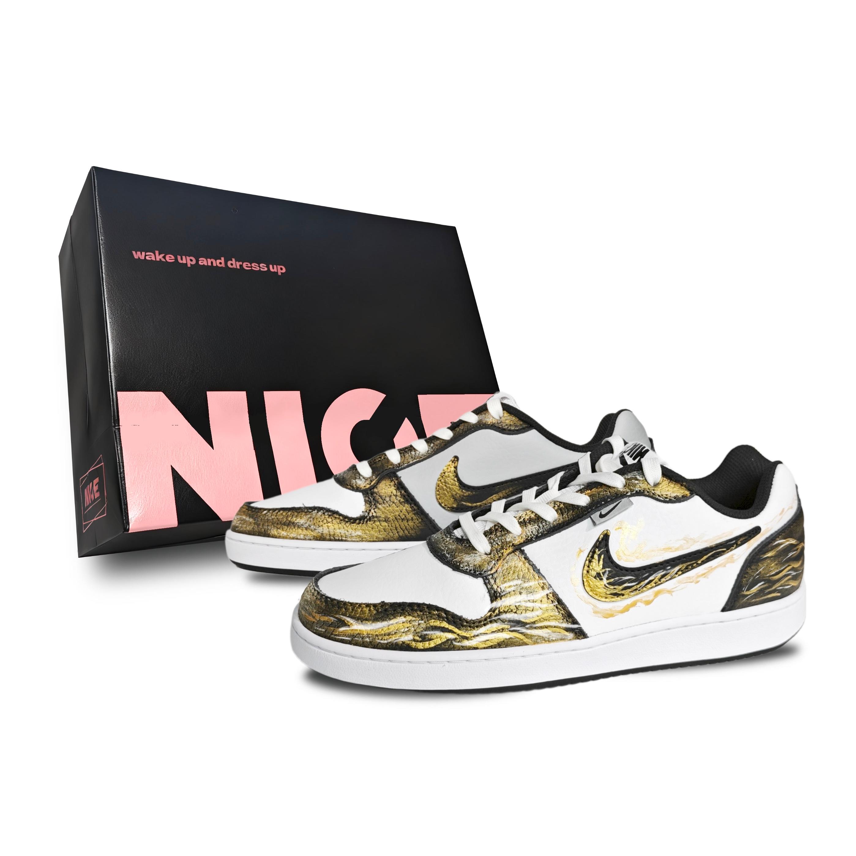 Nike Кроссовки для скейтбординга EBERNON мужские лоу-топ Black/Gold/Silver
Nike Кроссовки для скейтбординга EBERNON мужские лоу-топ Black/Gold/Silver