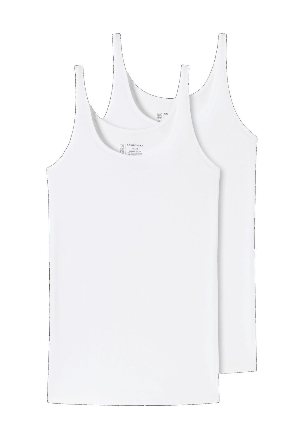 Майка «95/5», 2 шт., овальный вырез, однотонная, для женщин SCHIESSER, белый
Майка «95/5», 2 шт., овальный вырез, однотонная, для женщин SCHIESSER, белый