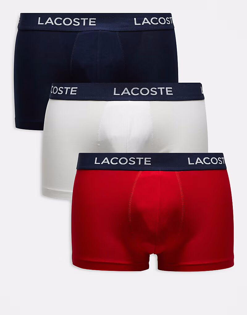 Lacoste - упаковка из 3 разноцветных трусов
Lacoste - упаковка из 3 разноцветных трусов