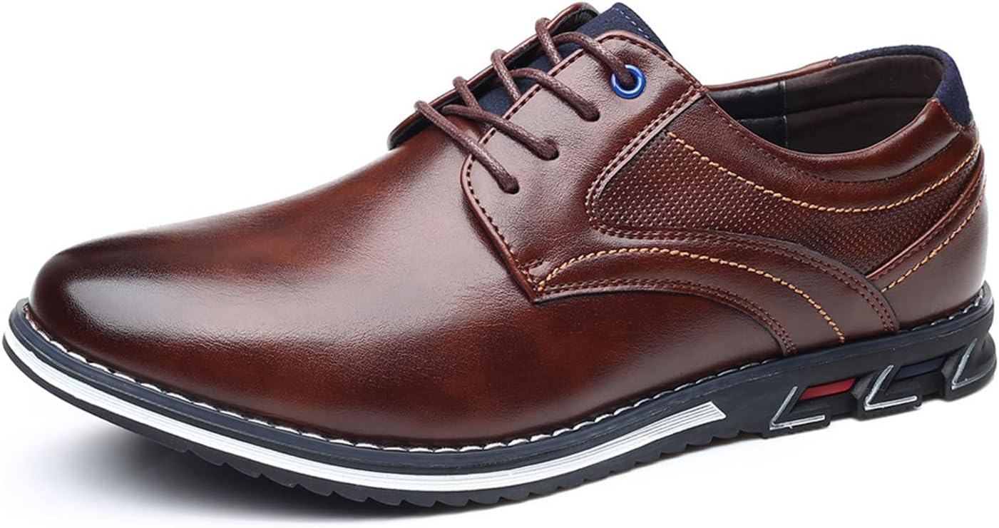 Мужские классические туфли повседневные Oxford Derby ортопедические кожаные туфли удобные для ходьбы бизнес-лоферы для офиса туфли Ugoselec, коричневый
Мужские классические туфли повседневные Oxford Derby ортопедические кожаные туфли удобные для ходьбы бизнес-лоферы для офиса туфли Ugoselec, коричневый