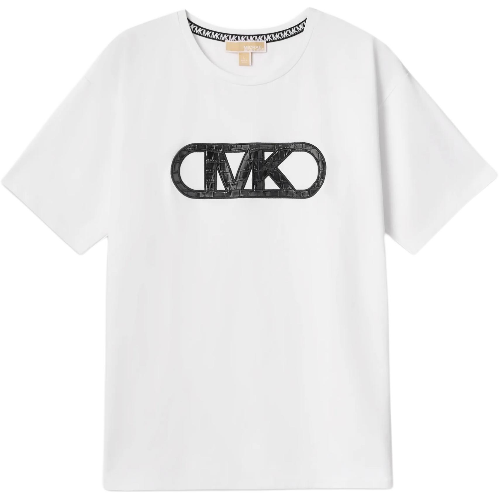 Футболка Crocodile Embossed Empire Monogram Stretch Cotton MICHAEL KORS, белый
Футболка Crocodile Embossed Empire Monogram Stretch Cotton MICHAEL KORS, белый