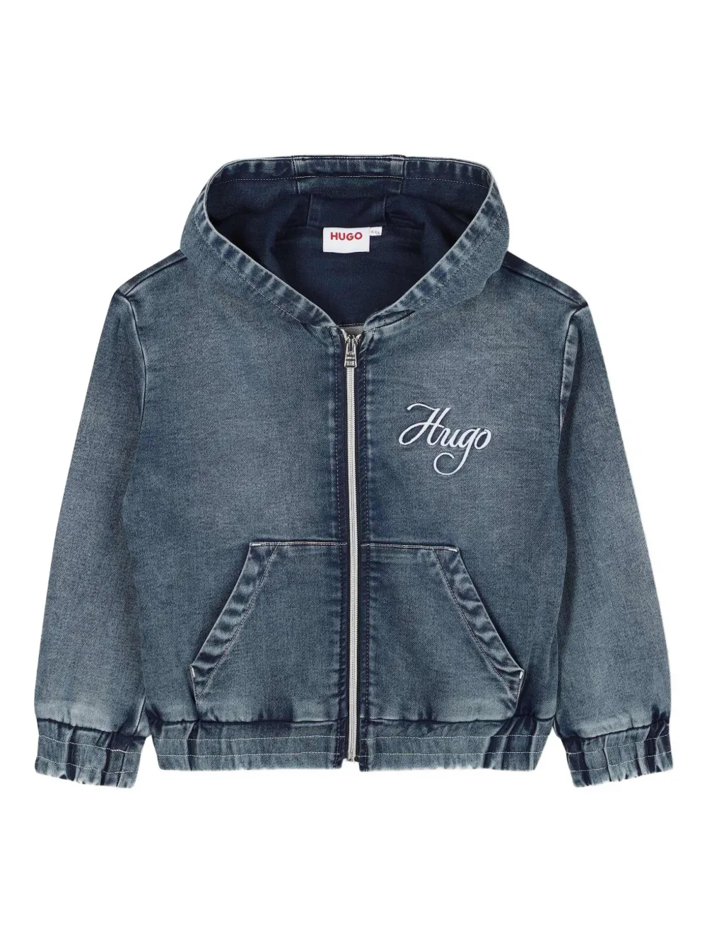 Джинсовая куртка с вышитым логотипом HUGO KIDS, синий
Джинсовая куртка с вышитым логотипом HUGO KIDS, синий