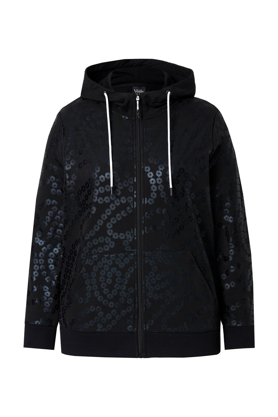 Толстовка с капюшоном на молнии Ulla Popken, черный
Толстовка с капюшоном на молнии Ulla Popken, черный