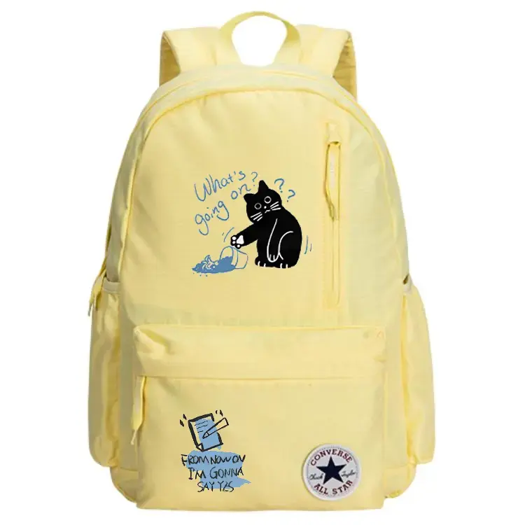 Converse Полиэстеровый рюкзак унисекс с изображением котёнка и кошачьей головы, Problem Kitten
Converse Полиэстеровый рюкзак унисекс с изображением котёнка и кошачьей головы, Problem Kitten