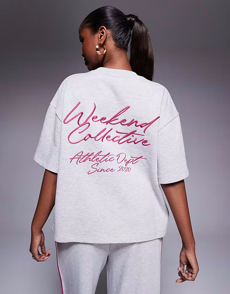 Свитшот Weekend Collective с короткими рукавами и вышитым рисунком в серо-лиловом и сливовом цветах ASOS Weekend Collective
Свитшот Weekend Collective с короткими рукавами и вышитым рисунком в серо-лиловом и сливовом цветах ASOS Weekend Collective