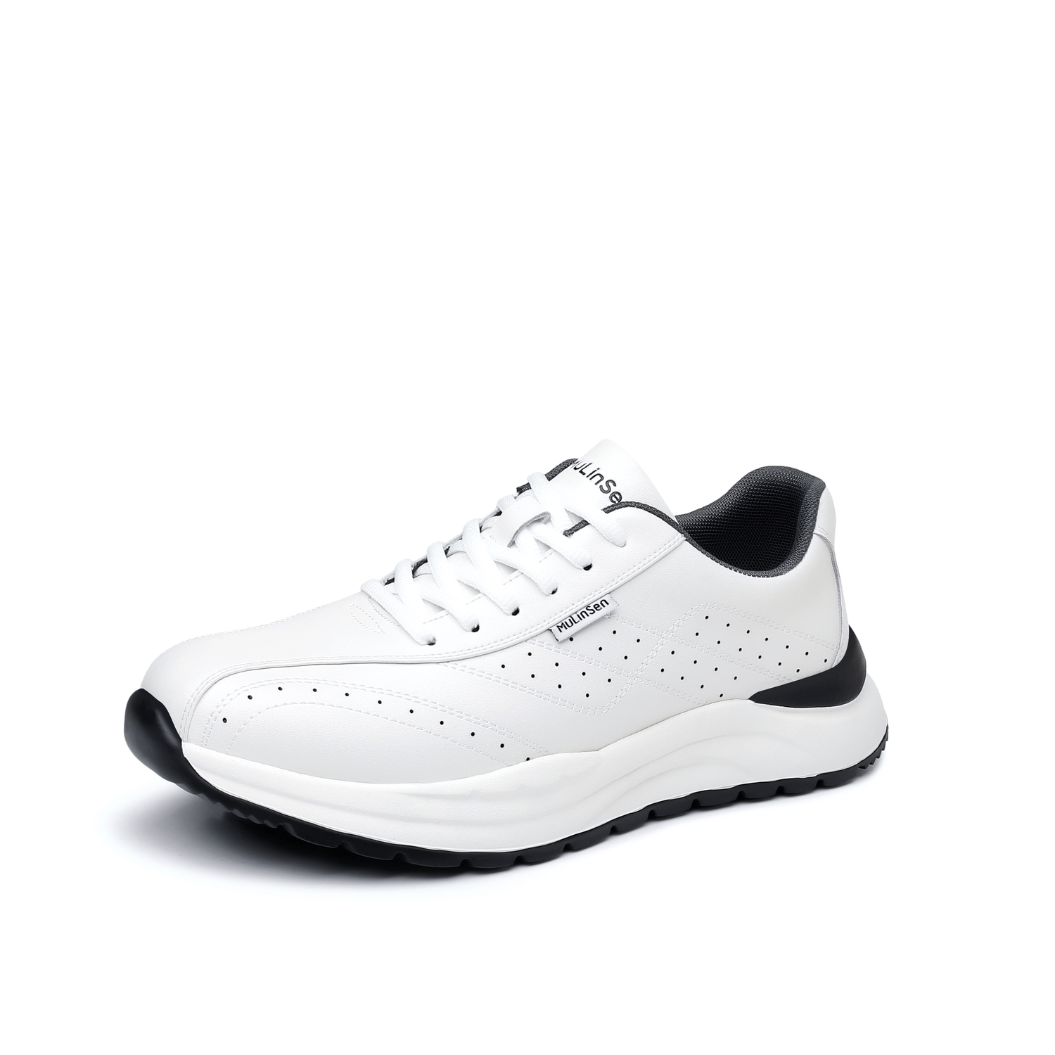 Mulinsen Мужские белые кеды низкие, цвет White
Mulinsen Мужские белые кеды низкие, цвет White