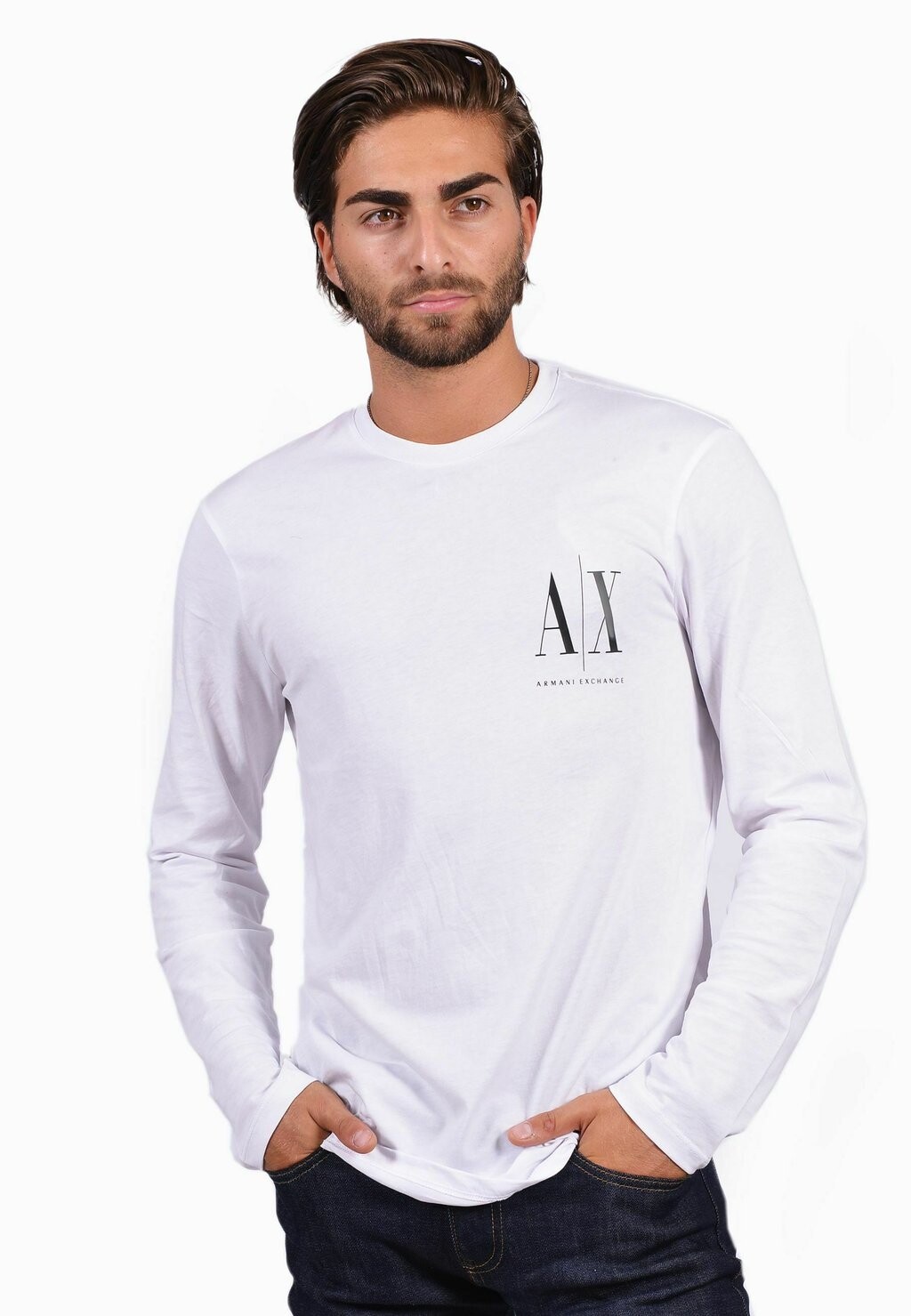 Футболка с длинным рукавом Armani Exchange, белая, Белый, Футболка с длинным рукавом Armani Exchange, белая
Футболка с длинным рукавом Armani Exchange, белая, Белый, Футболка с длинным рукавом Armani Exchange, белая