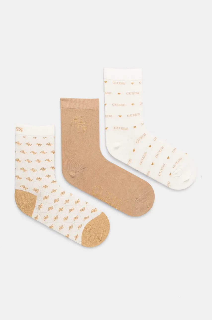 3 упаковки носков Guess, бежевый
3 упаковки носков Guess, бежевый