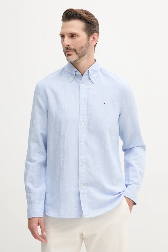 Рубашка с добавлением льна Tommy Hilfiger, синий
Рубашка с добавлением льна Tommy Hilfiger, синий