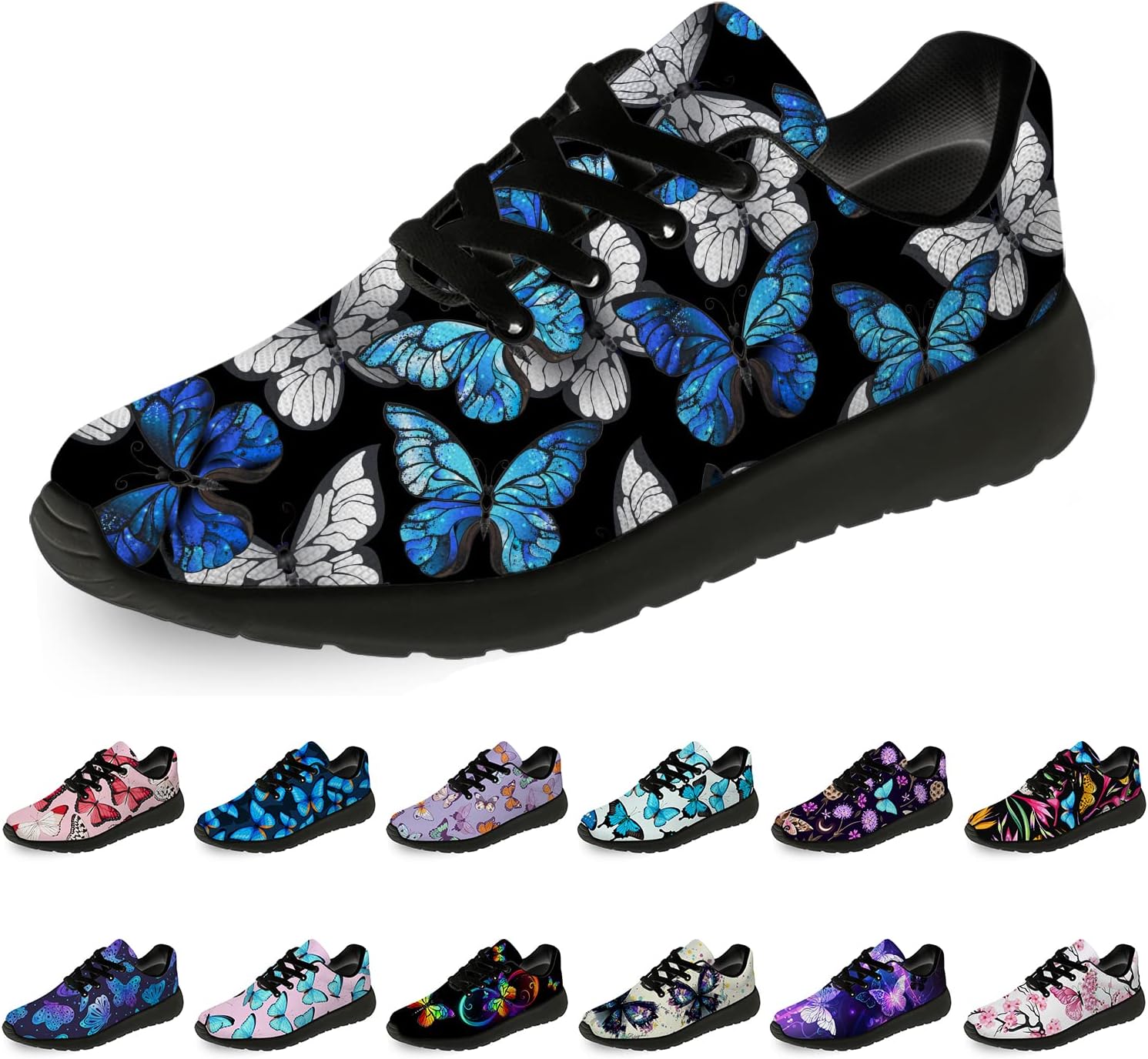 Кроссовки с бабочками для женщин и мужчин, легкие для бега, прогулок и тенниса, женские и мужские кеды, обувь с бабочками, подарки Horethy, синий
Кроссовки с бабочками для женщин и мужчин, легкие для бега, прогулок и тенниса, женские и мужские кеды, обувь с бабочками, подарки Horethy, синий