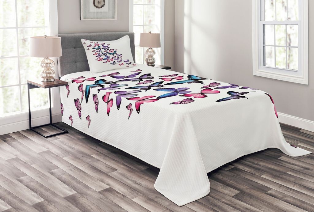 ABAKUHAUS Комплект покрывала Butterfly, Wings Feminine, комплект с моющимися наволочками, для односпальных кроватей 170 x 220 см, синий, фиолетовый, розовый
ABAKUHAUS Комплект покрывала Butterfly, Wings Feminine, комплект с моющимися наволочками, для односпальных кроватей 170 x 220 см, синий, фиолетовый, розовый