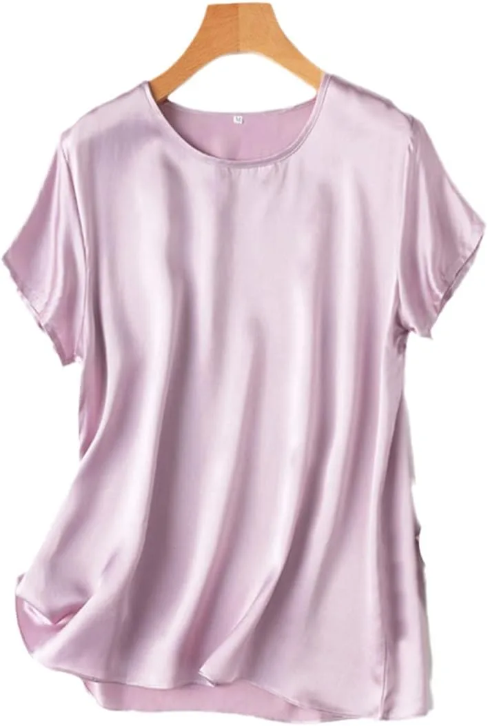 Женская футболка из 100% шелка с коротким рукавом и круглым вырезом Gienergy
Женская футболка из 100% шелка с коротким рукавом и круглым вырезом Gienergy