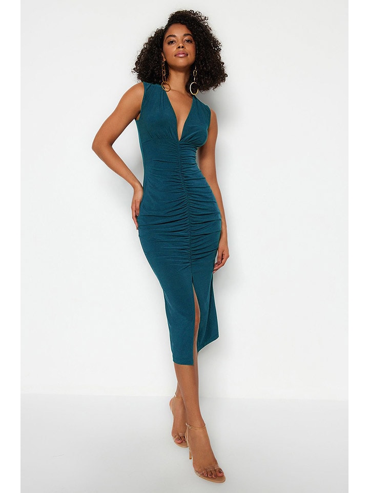 Платье до колена trendyol, синий
Платье до колена trendyol, синий