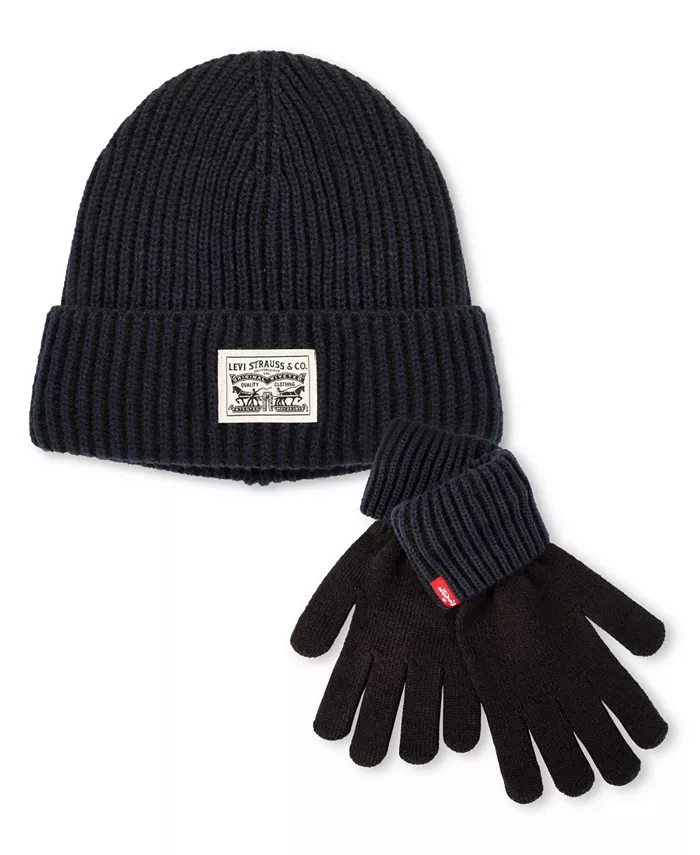 Мужской комплект из 2 предметов: шапка и перчатки Levi'S, синий
Мужской комплект из 2 предметов: шапка и перчатки Levi'S, синий
