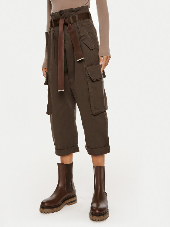 Карго-брюки regular fit Ronfare 101840 A21C Pinko, коричневый
Карго-брюки regular fit Ronfare 101840 A21C Pinko, коричневый