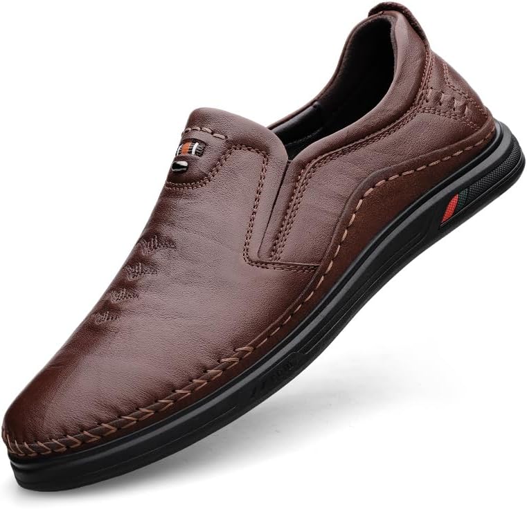 Мужские стильные формальные слипоны с мягкой подошвой, повседневные кожаные туфли, модные и комфортные для ходьбы Meixi Mobile, коричневый
Мужские стильные формальные слипоны с мягкой подошвой, повседневные кожаные туфли, модные и комфортные для ходьбы Meixi Mobile, коричневый